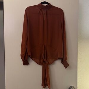 Express Rust Brown Women's Blouse
